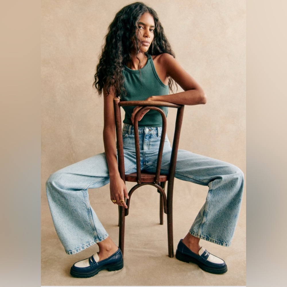 Sézane Marcelo Top in Sage *WORN ONCE*